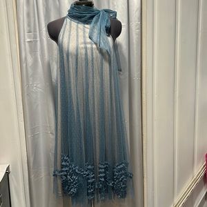 Dusty blue dress